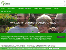 Tablet Screenshot of kunkel-garten.de